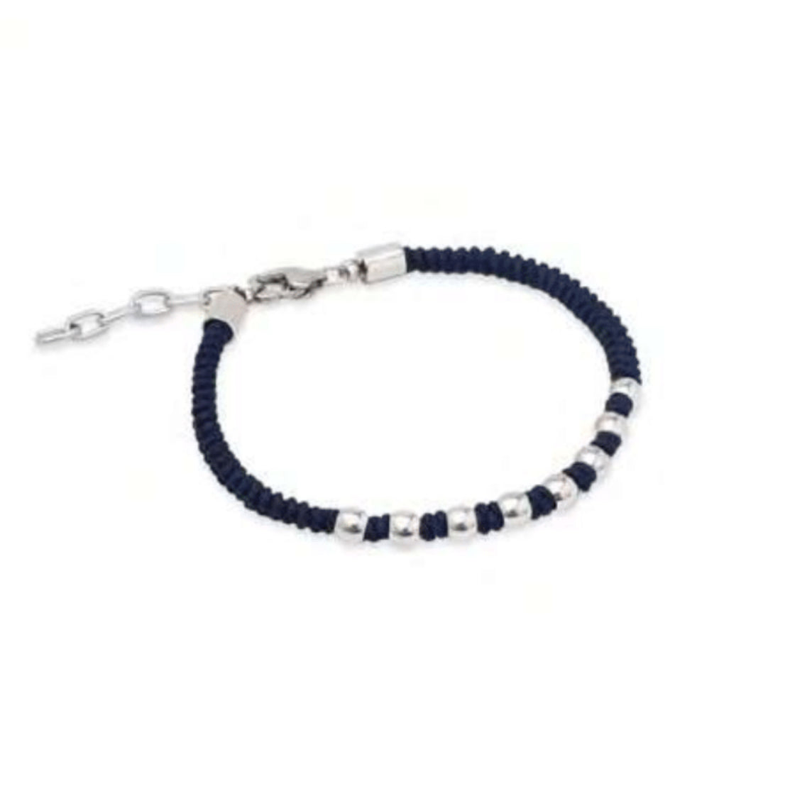 Bracciale uomo Héctor Corda e dettagli in acciaio