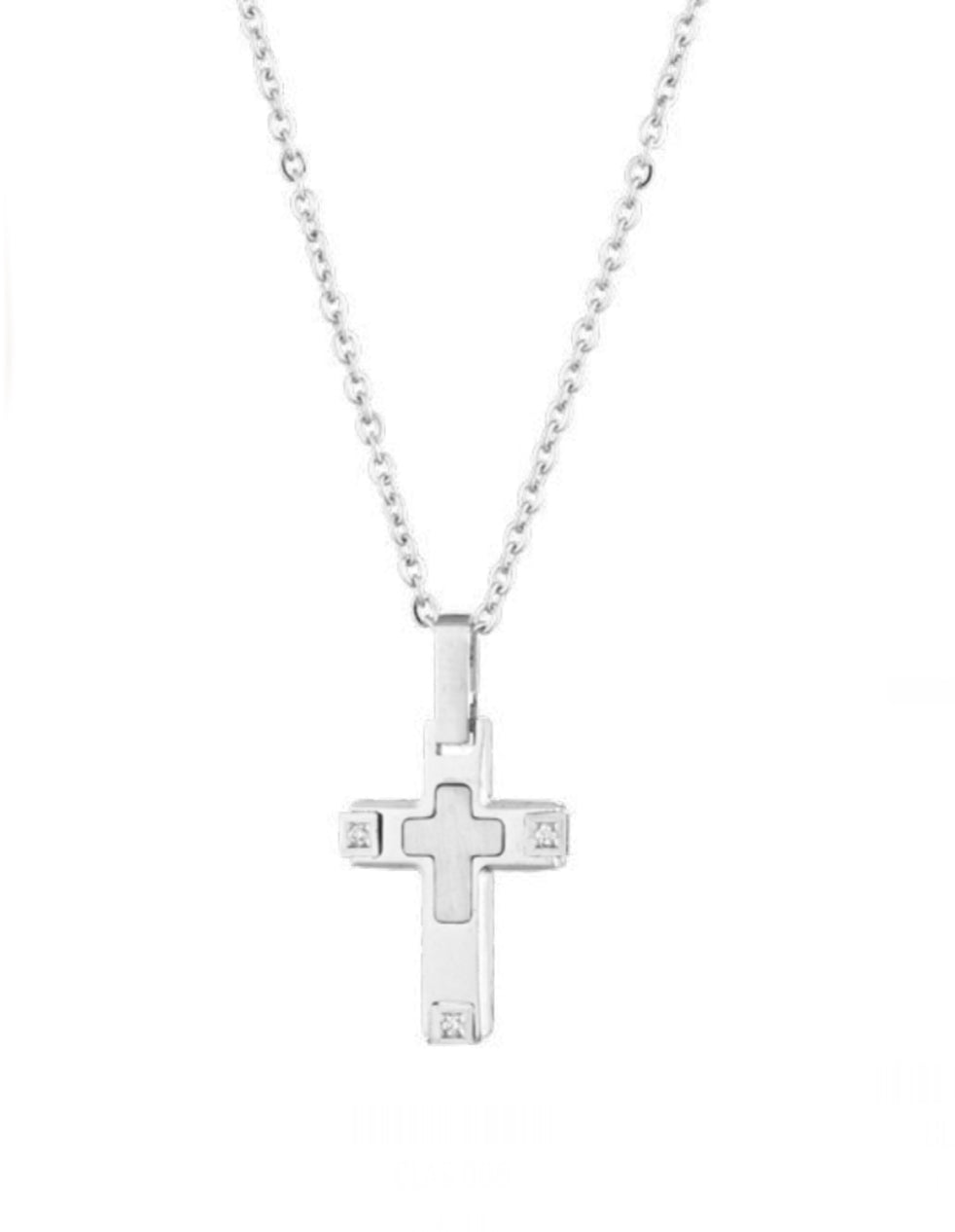 Collana uomo Héctor Croce con punto luce