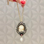 Collana Alcozer Cammeo floreale