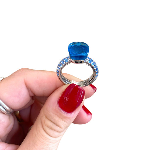 Anello Labrioro donna Eden quarzo azzurro