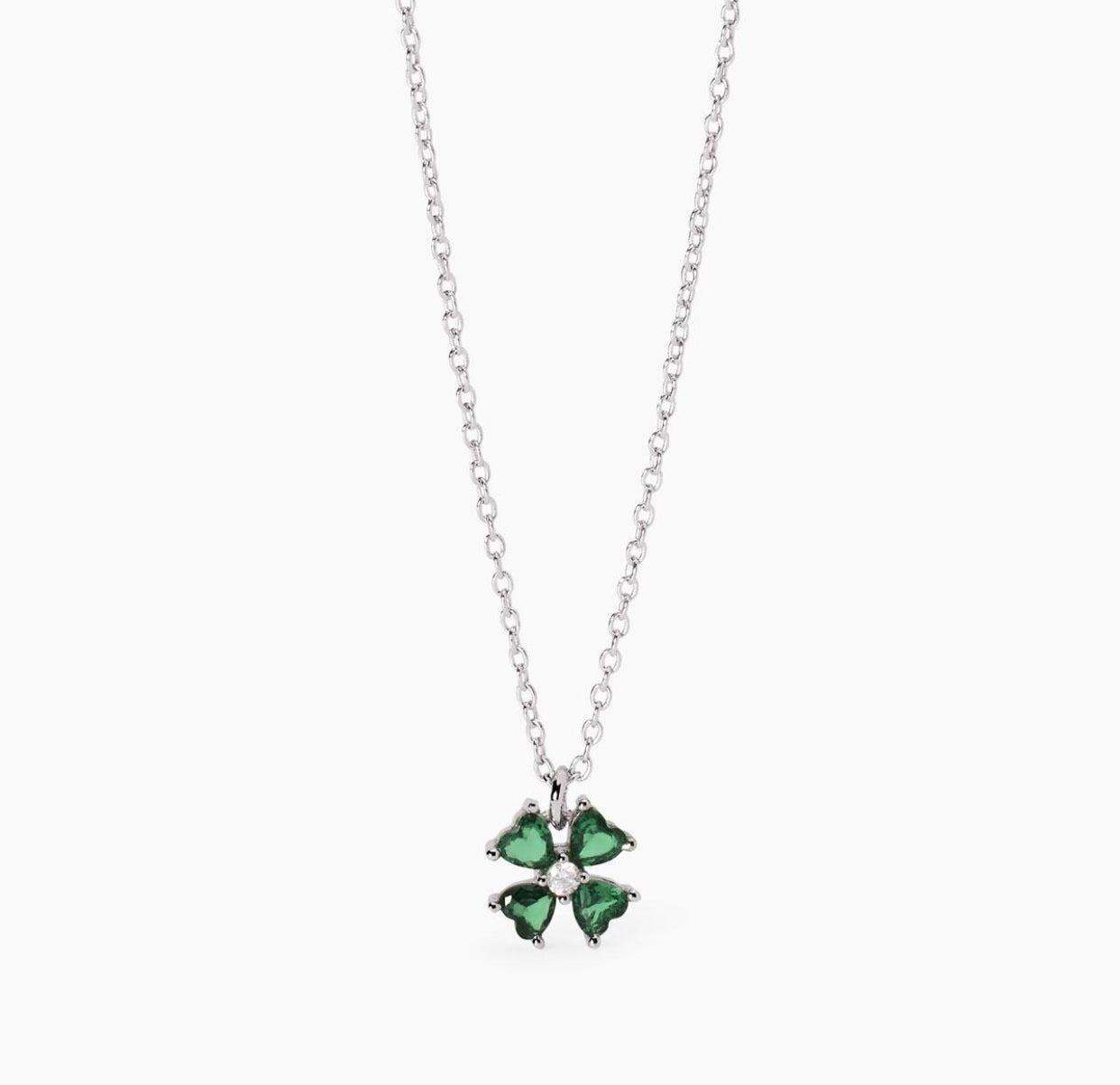 Collana donna Mabina con ciondolo quadrifoglio