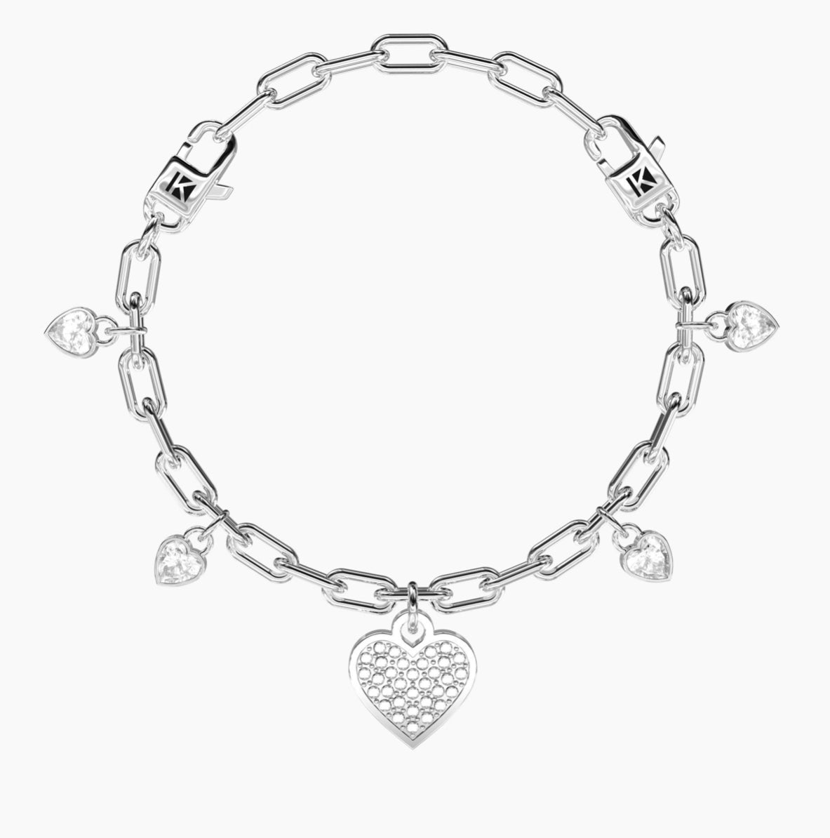 Bracciale Kidult donna regolabile con ciondolo cuore  CUORE | I LOVE YOU