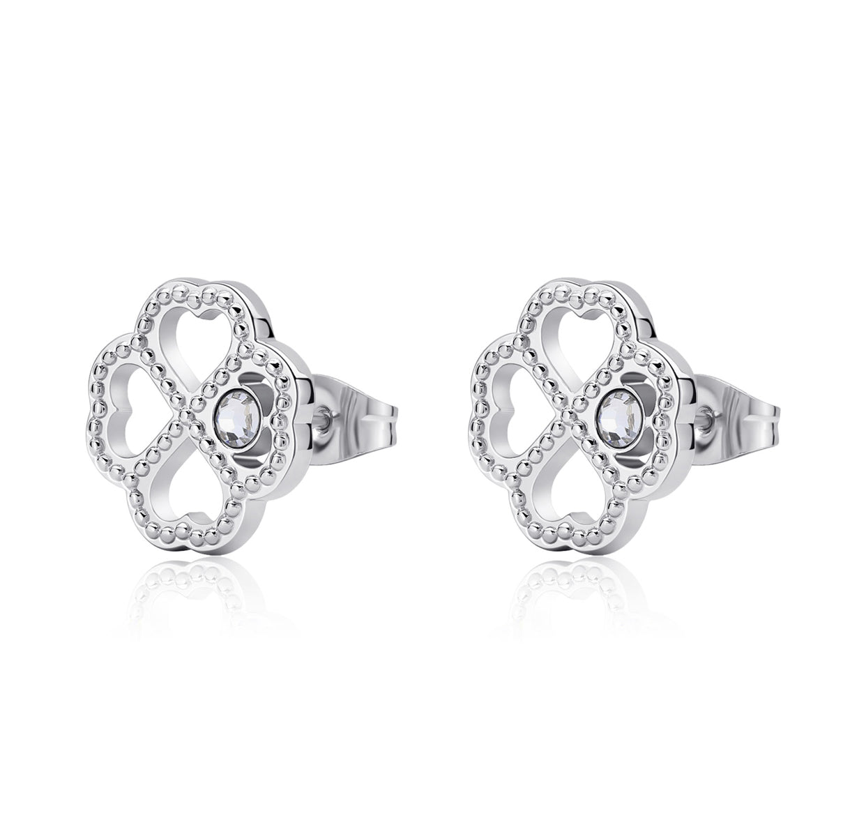 Orecchini S'Agapò donna LUCKY LIGHT Quadrifoglio