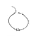 Bracciale uomo Héctor argento nodo