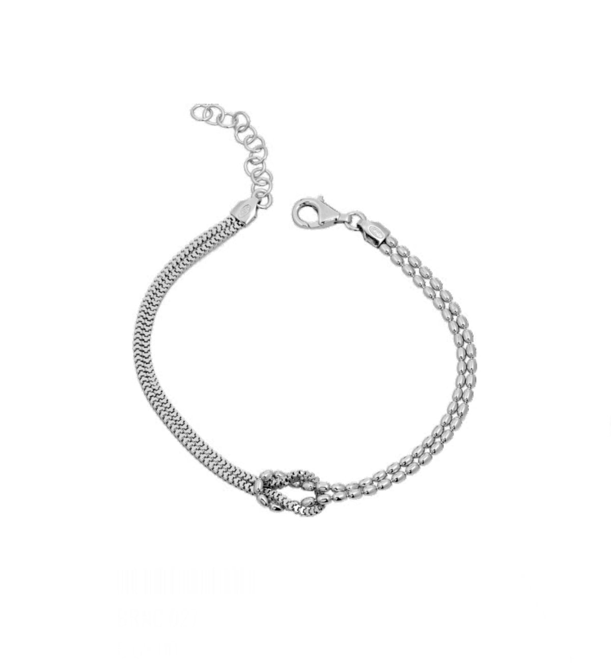 Bracciale uomo Héctor argento nodo