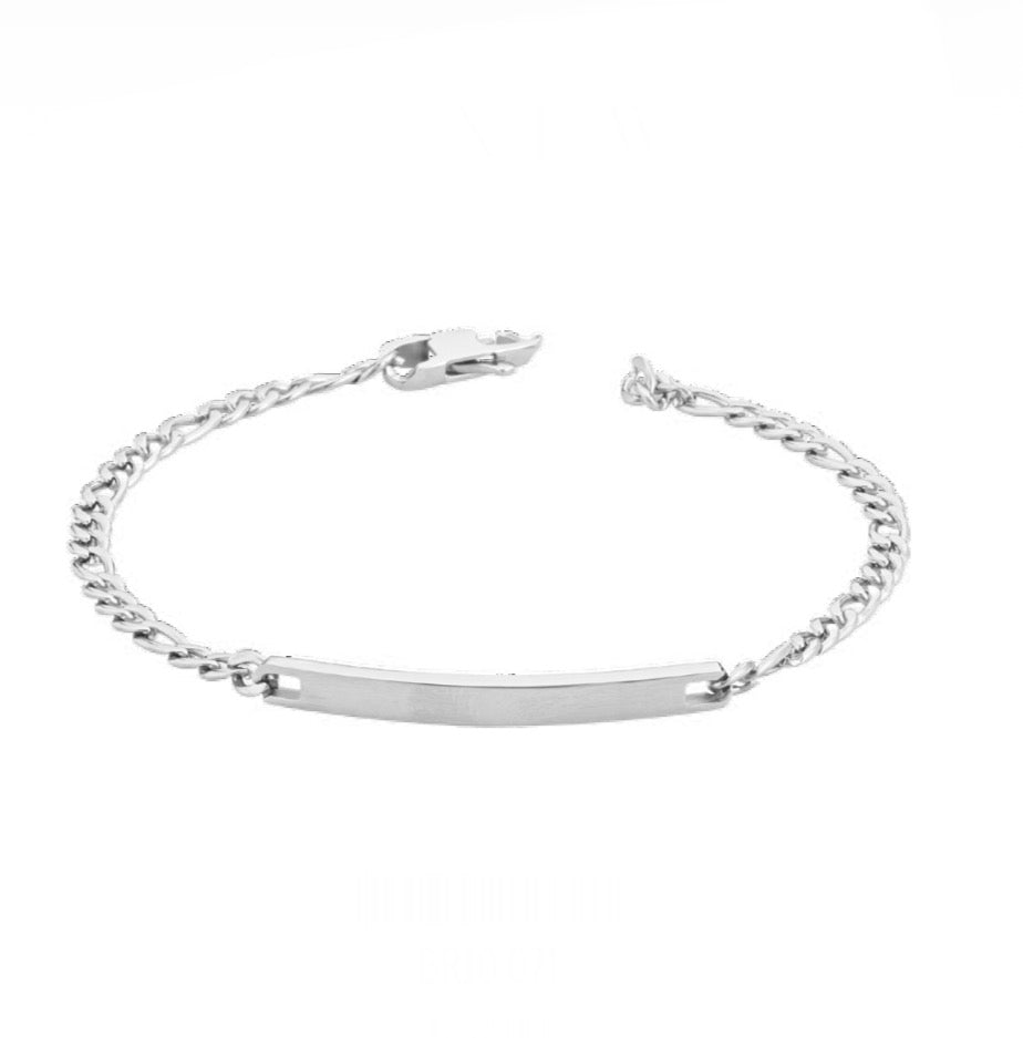 Bracciale uomo Héctor con piastra centrale incidibile