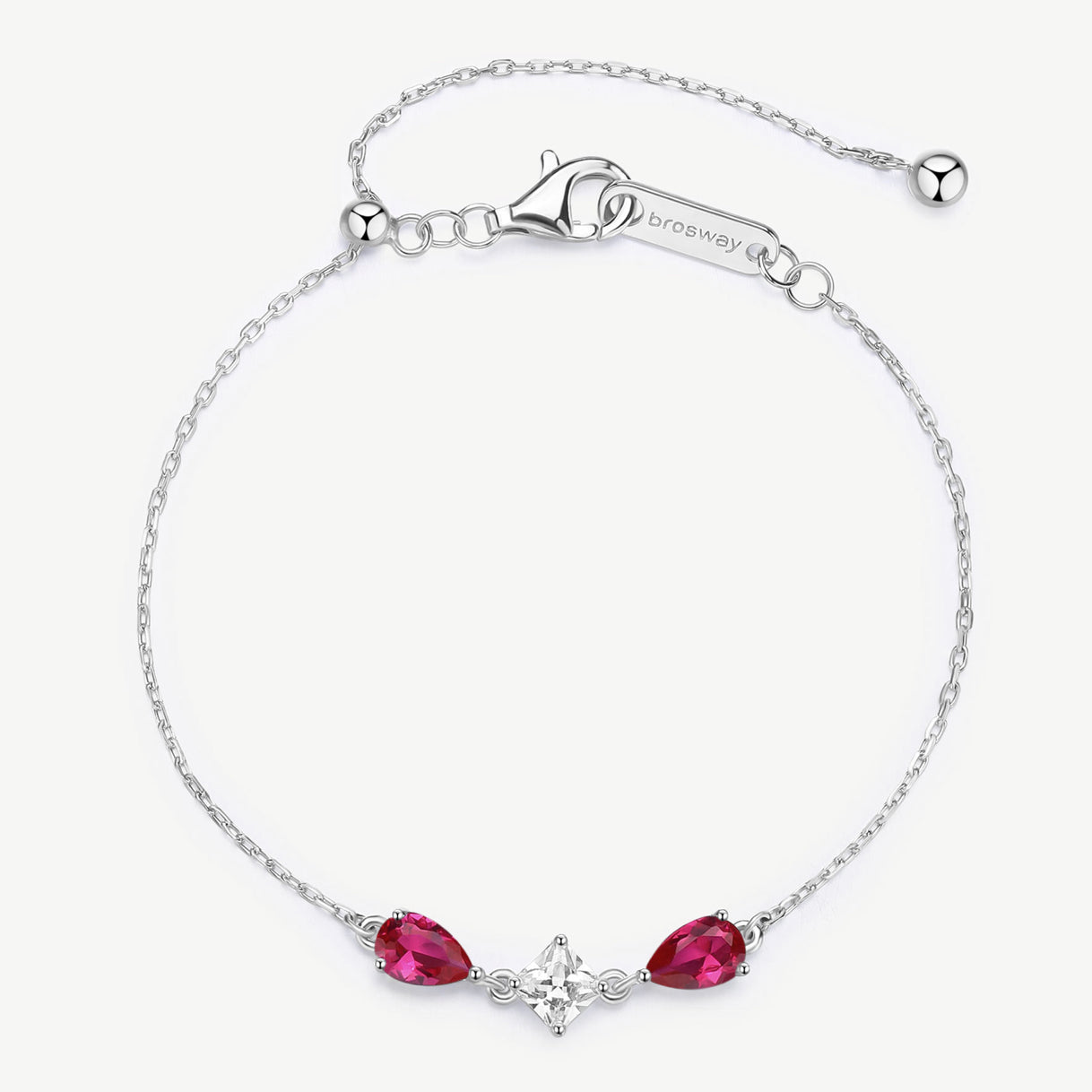 Bracciale argento Fancy passion ruby