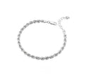 Bracciale uomo Héctor argento treccia