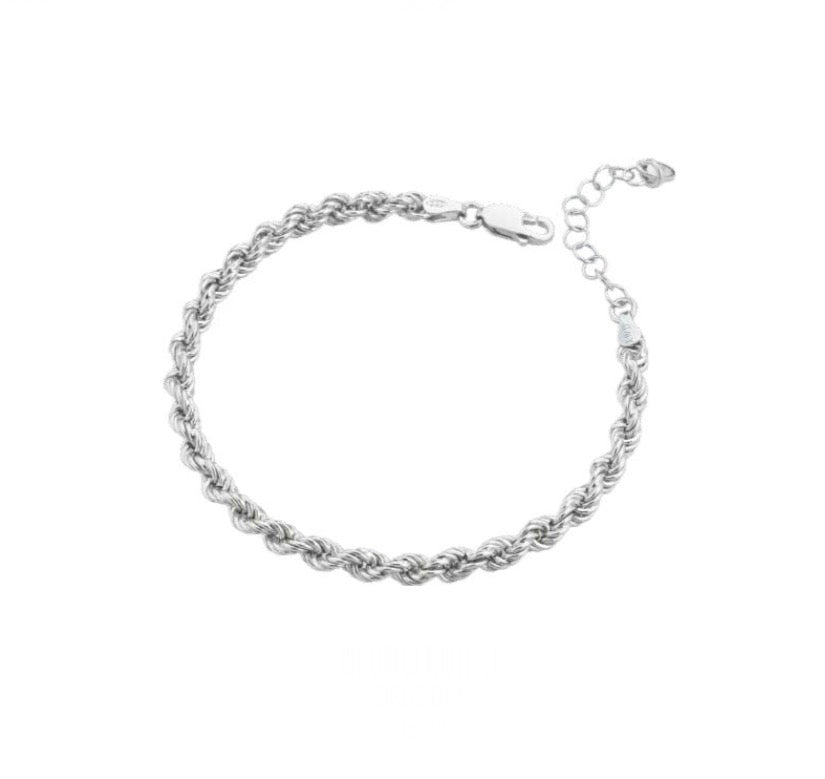 Bracciale uomo Héctor argento treccia