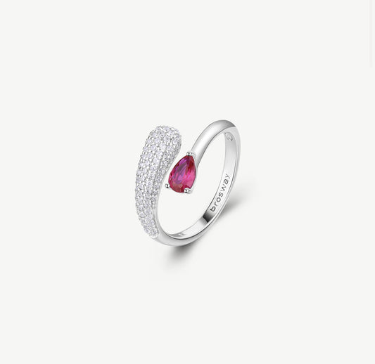 Anello argento Fancy passion ruby