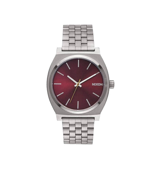 Orologio Nixon Time teller silver/burgundy