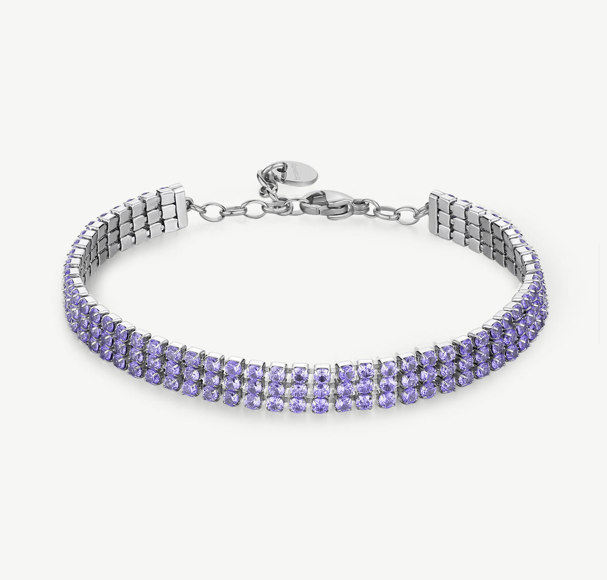 Bracciale Brosway donna Desideri tennis con zirconi viola