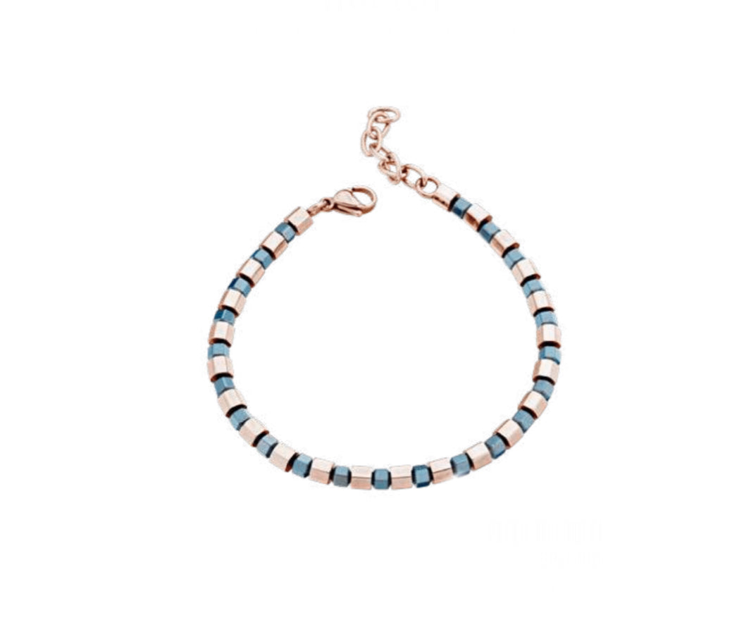 Bracciale uomo Héctor Ematite e rosè