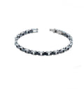 Bracciale uomo Héctor con ceramica nera