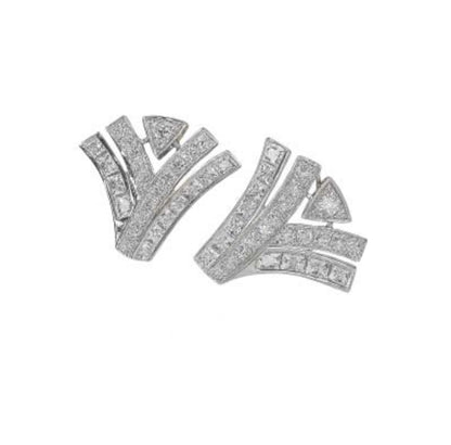 Orecchini Piti Malì donna Ventaglio zirconato