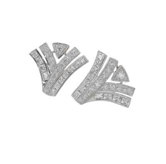 Orecchini Piti Malì donna Ventaglio zirconato