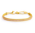 Bracciale Marlù tennis zirconi baguette catena snake squadrata rosa