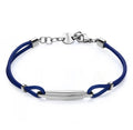 Bracciale S'Agapò uomo PANAMA in caucciù blu