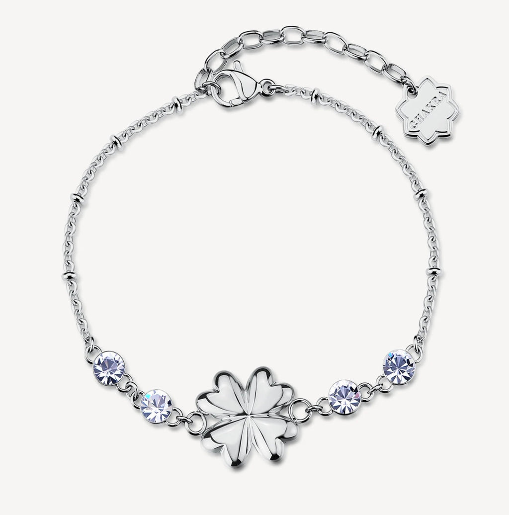 Bracciale chakra quadrifoglio