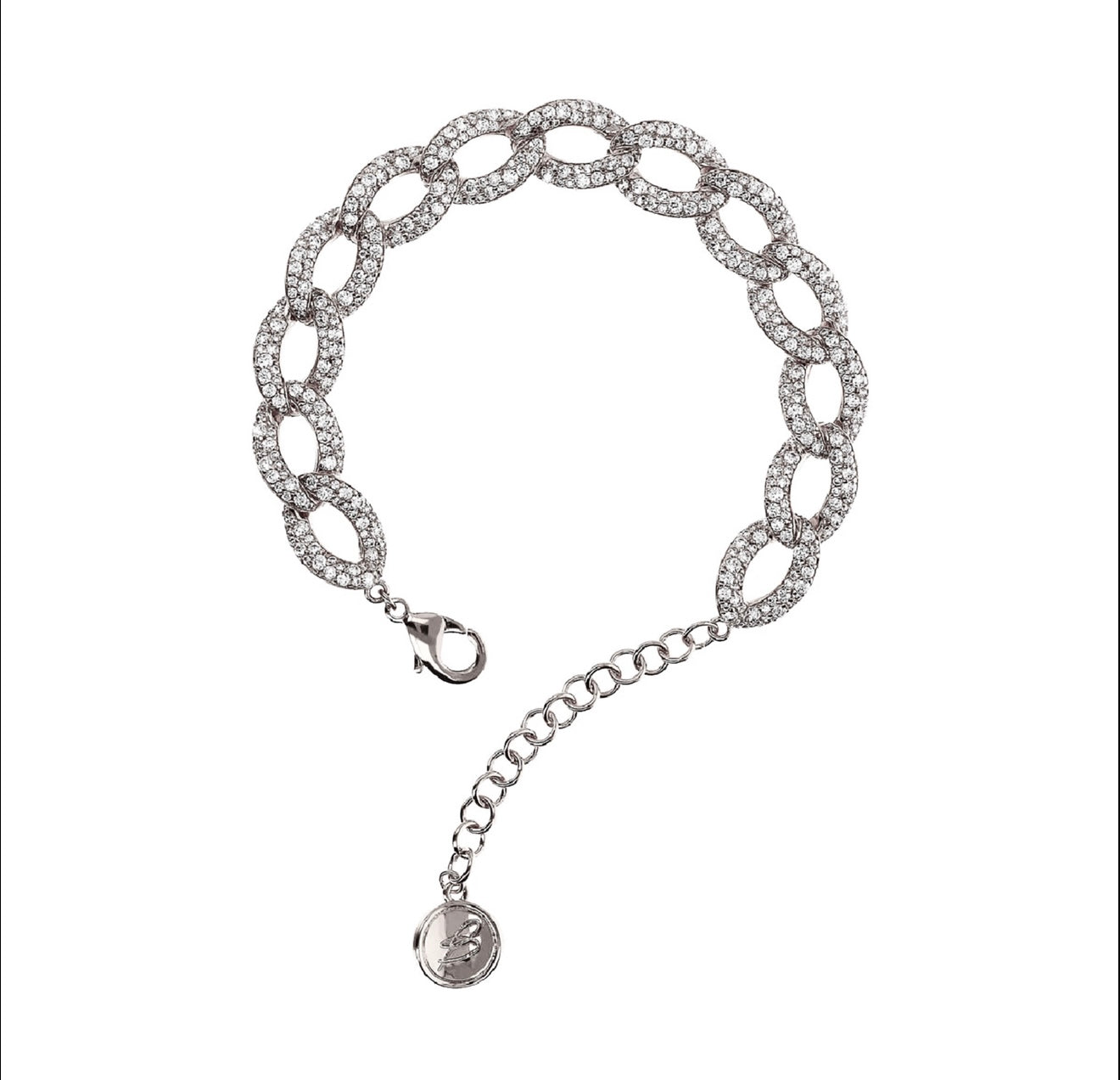 Bracciale Bronzallure donna Grumetta con pavè di cubic zirconia