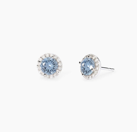 Orecchini Mabina con acquamarina sintetica REVIVAL