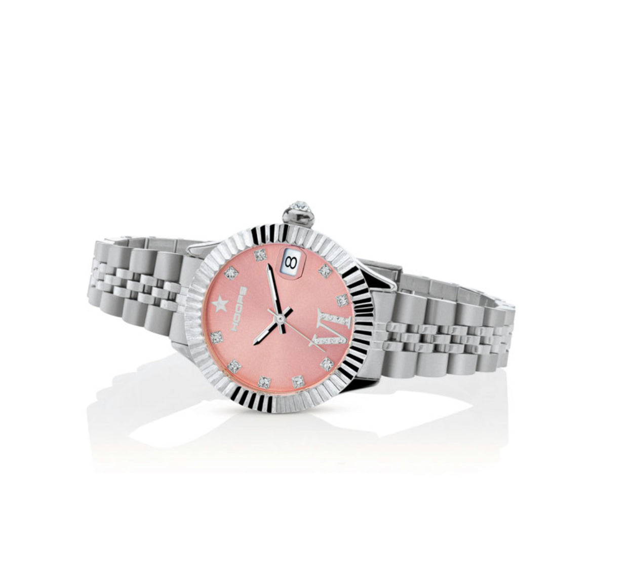 Orologio Hoops donna Luxury Silver pink