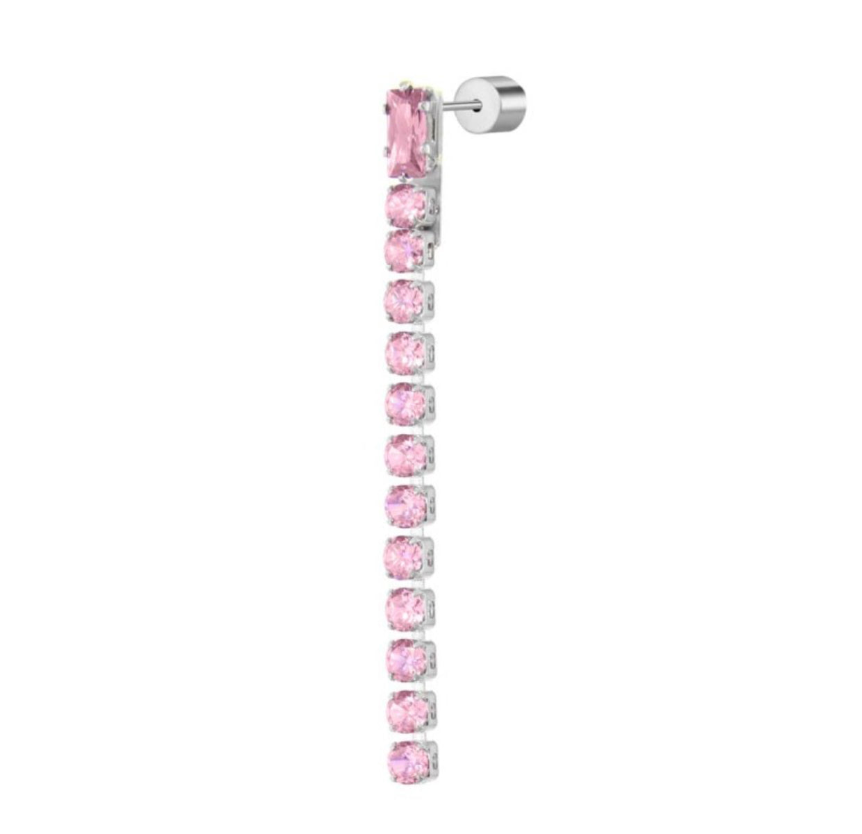 Mono orecchino Marlù tennis rosa