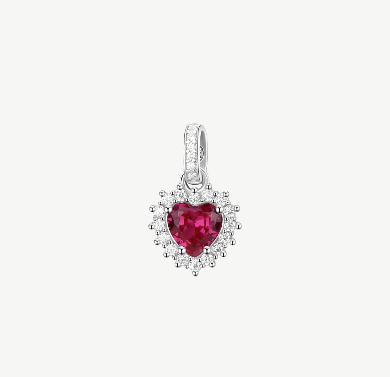 Charm argento Brosway Fancy PASSION RUBY cuoricino