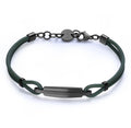 Bracciale S'Agapò uomo PANAMA in caucciù verde militare
