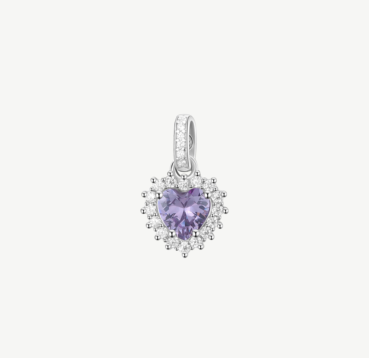 Charm argento Brosway Fancy MAGIC PURPLE cuoricino