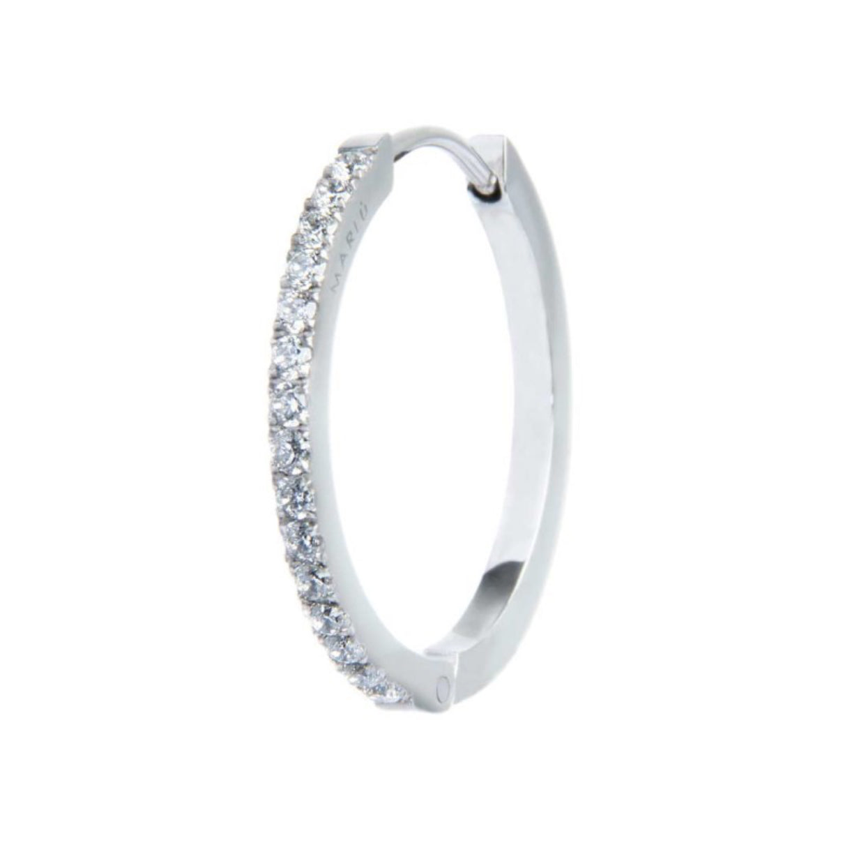 Mono orecchino Marlù a cerchio 2,4cm con zirconi