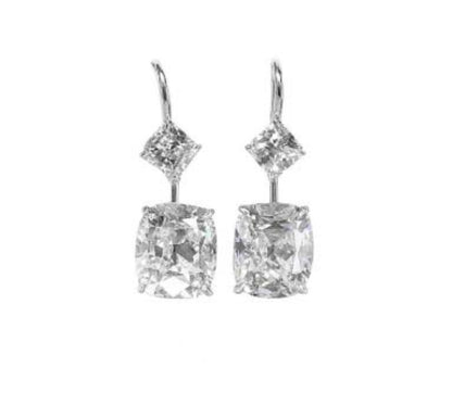 Orecchini Piti Malì donna Pendenti con doppio zircone