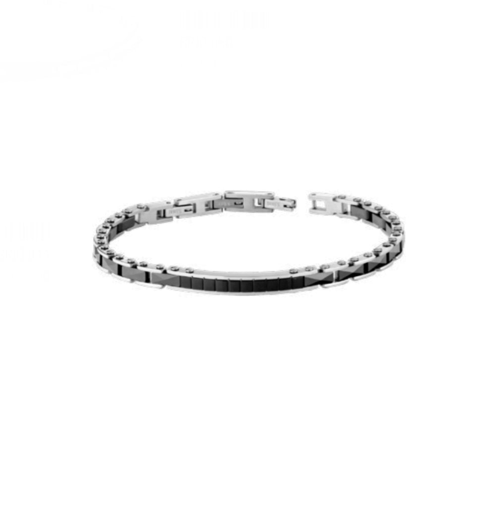 Bracciale uomo Héctor Catena Acciaio e nero