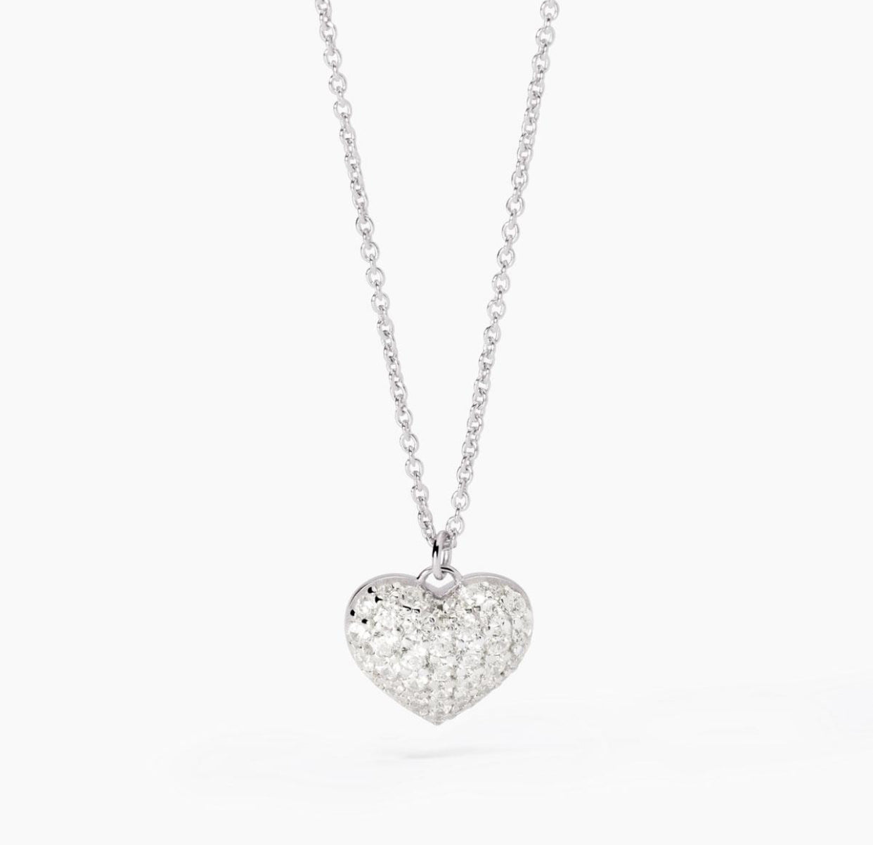 Collana donna Mabina con cuore in zirconi GESTO D'AMORE