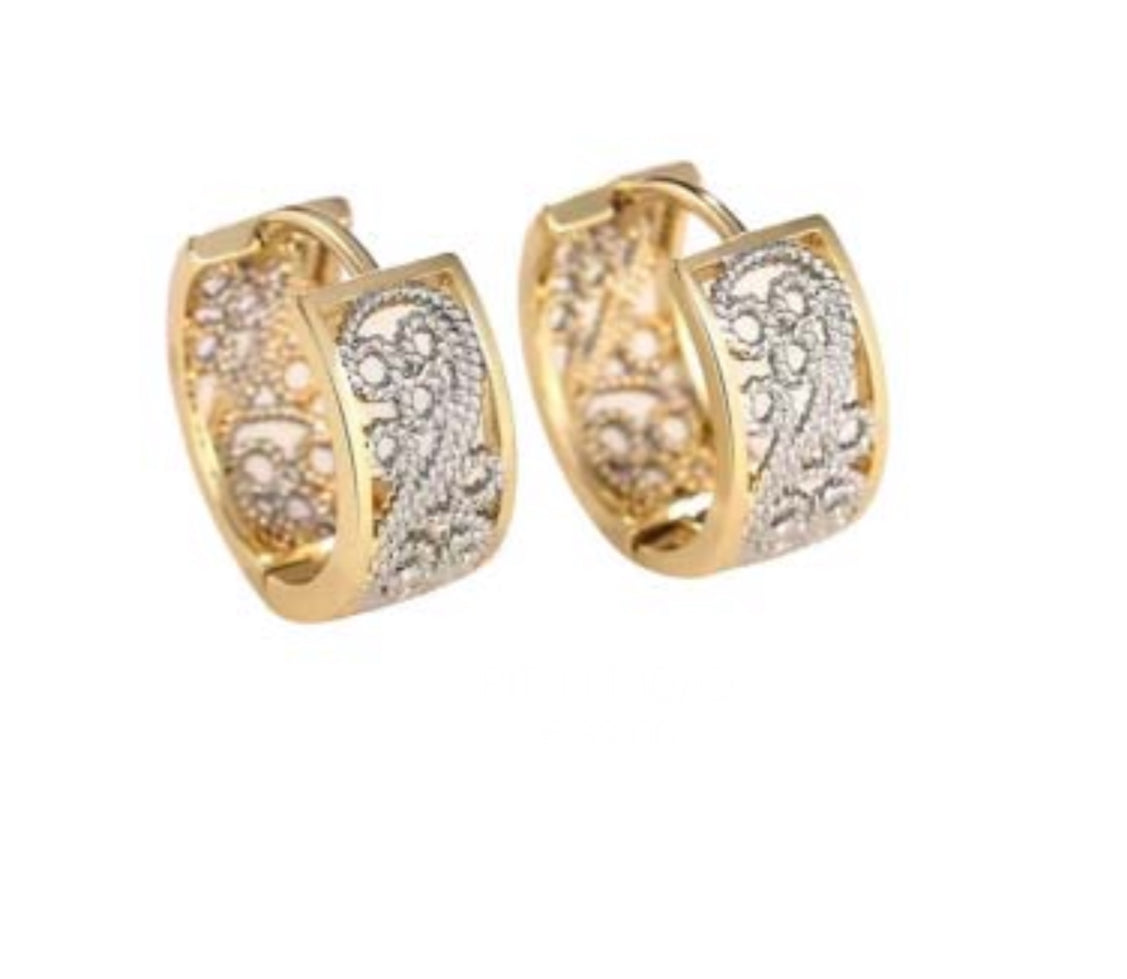 Orecchini Piti Malì donna Cerchietti gold lavorati