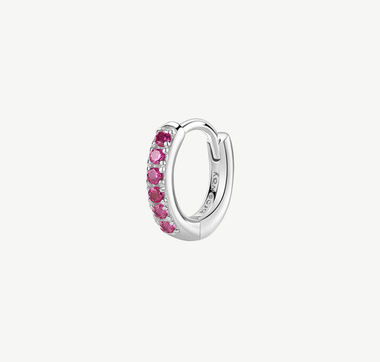 Orecchino argento Fancy Passion Ruby