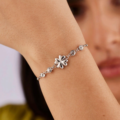 Bracciale chakra quadrifoglio