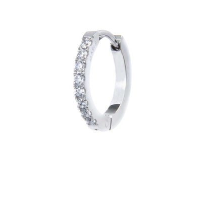 Mono orecchino Marlù a cerchio 1,6cm con zirconi