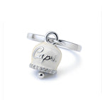 Anello donna con campanella Capri bianco  Le scritte dell’amore