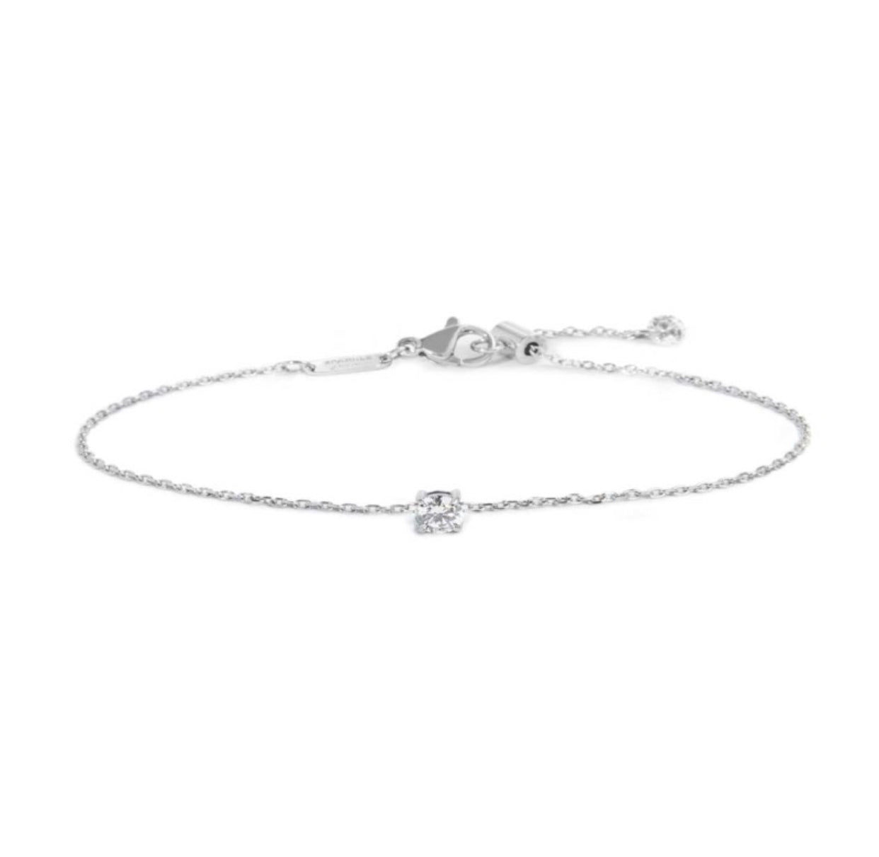 Bracciale Marlù catena cutting cross zircone 4,25mm centrale