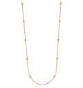 Collana Rosato Storie lunga con palline