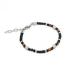 Bracciale uomo Héctor Corda e pietre naturali