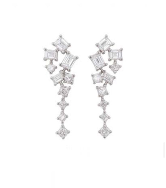 Orecchini Piti Malì donna Pendenti zirconi multiformi