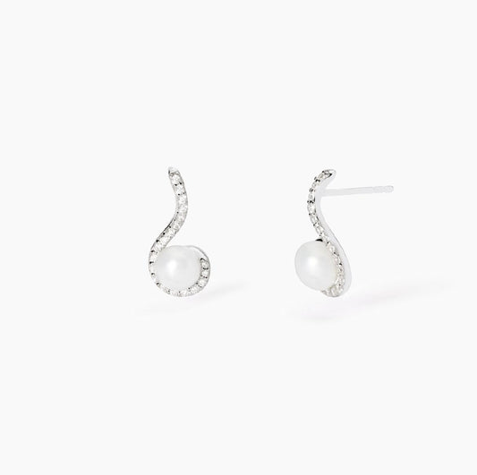 Orecchini Mabina con perle e zirconi SINFONIA
