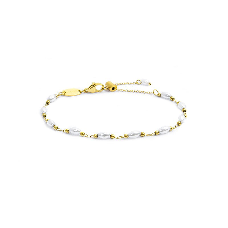 Bracciale  Marlù catena con perle irregolari