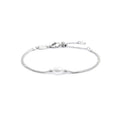 Bracciale  Marlù catena snake con perla ovale centrale