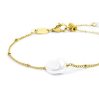 Bracciale Marlù catena grumetta con perla ovale centrale