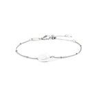 Bracciale Marlù catena grumetta con perla ovale centrale