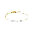 Bracciale Marlù catena cross con perle ovali