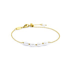 Bracciale Marlù catena cross con perle ovali
